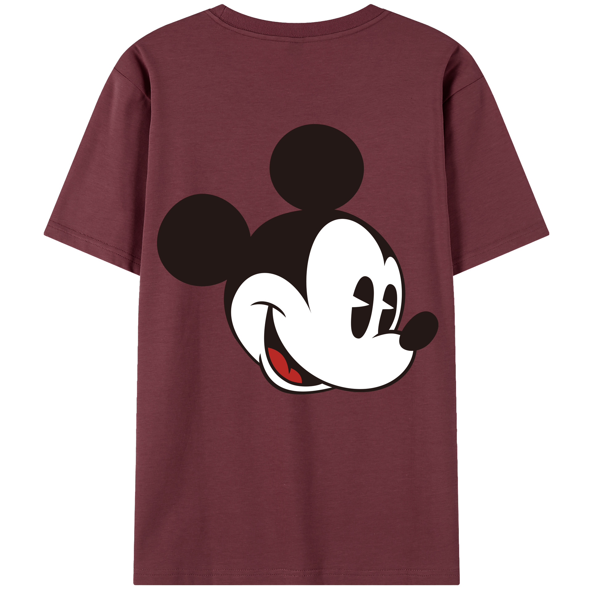 （画像用） ミッキーマウス Mickey Mouse 綿100％半袖Tシャツ（背面プリント）
